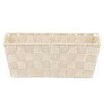 Load image into Gallery viewer, Home Basics Polyester Woven Strap Open Bin, Ivory $3.00 EACH, CASE PACK OF 6
