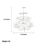 Load image into Gallery viewer, Home Basics Multi-Layered 23 Slot Steel Cupcake Holder with Sturdy Swirled Branches, Silver $6.50 EACH, CASE PACK OF 1
