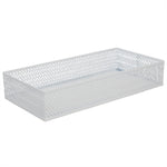Load image into Gallery viewer, Home Basics Chevron  Decorative Plastic Vanity Tray, White $10.00 EACH, CASE PACK OF 12
