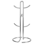 Load image into Gallery viewer, Home Basics Simplicity Collection 6 Hook Steel Mug Tree, Satin Chrome $15.00 EACH, CASE PACK OF 12

