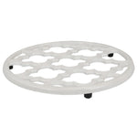 Load image into Gallery viewer, Home Basics Lattice Collection Cast Iron Trivet, White $5.00 EACH, CASE PACK OF 6
