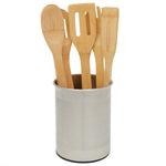 Load image into Gallery viewer, Home Basics Rotating Stainless Steel Utensil Holder, Silver $8.00 EACH, CASE PACK OF 6

