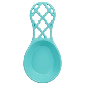 Home Basics Lattice Collection Cast Iron Spoon Rest, Turquoise $4.00 EACH, CASE PACK OF 6