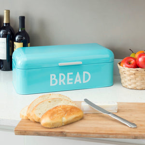 Home Basics  Metal Bread Box, Turquoise $25.00 EACH, CASE PACK OF 4