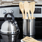 Load image into Gallery viewer, Home Basics Rotating Stainless Steel Utensil Holder, Silver $8 EACH, CASE PACK OF 6
