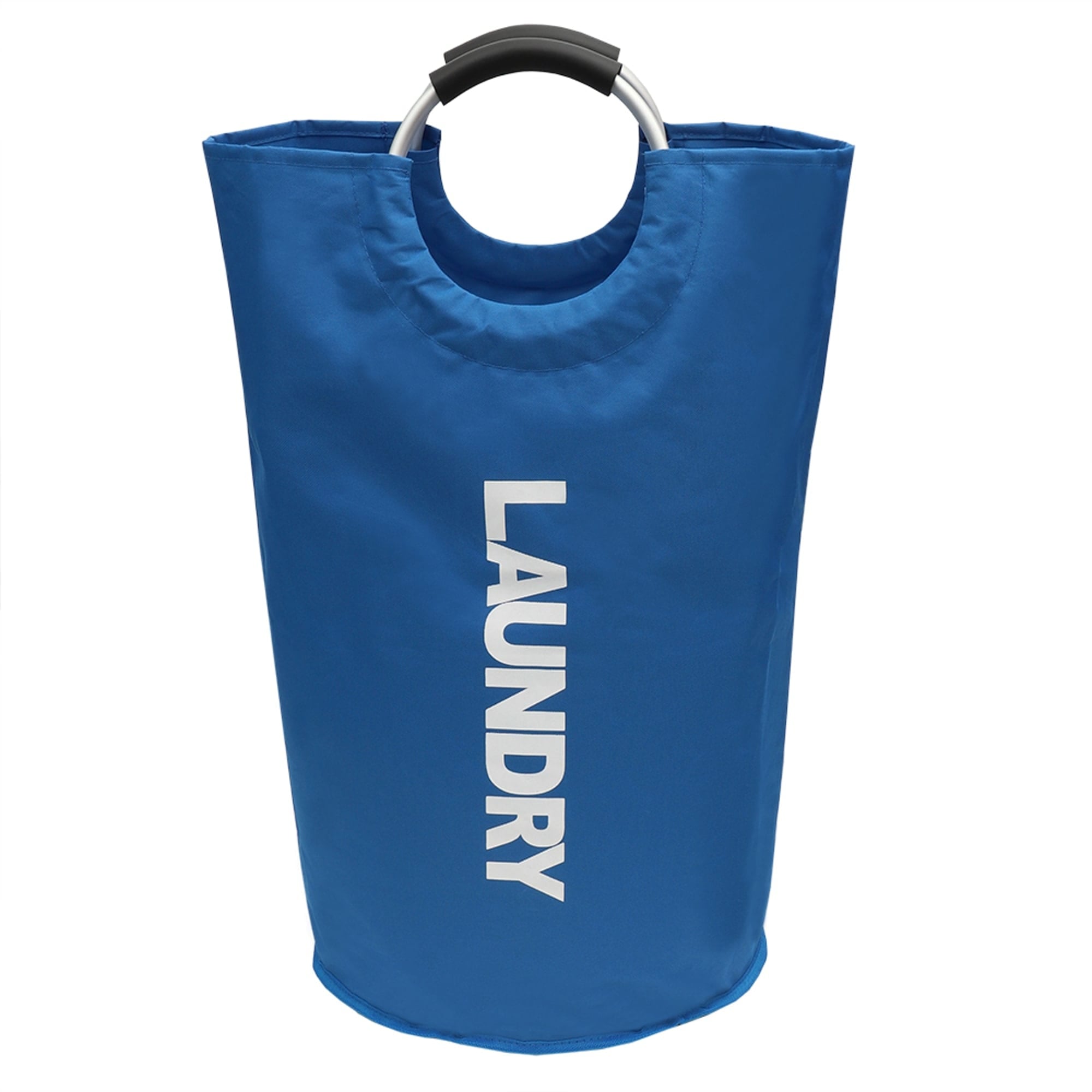 Home Basics Laundry Bag with Soft Grip Handle, Blue $12.00 EACH, CASE PACK OF 12