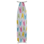 Load image into Gallery viewer, Sunbeam Colorful Clothespins 15&quot; x 54&quot; Cotton Ironing Board Cover, Multi-Color $5.00 EACH, CASE PACK OF 12
