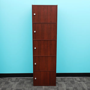 Home Basics 5  Cube Cabinet, Mahogany $70.00 EACH, CASE PACK OF 1