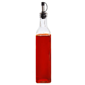 Home Basics Leak Proof Easy Pour Oil and Vinegar Bottle, Clear $2.00 EACH, CASE PACK OF 48