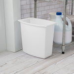 Load image into Gallery viewer, Sterilite 2 Gallon/7.6 Liter Rectangular Vanity Wastebasket Assorted, White $3.00 EACH, CASE PACK OF 12
