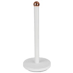 Load image into Gallery viewer, Home Basics Grove Free Standing Paper Towel Holder with Weighted Base, White $5.00 EACH, CASE PACK OF 12
