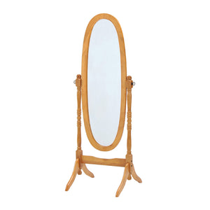 Home Basics Freestanding Oval Mirror, Oak $60.00 EACH, CASE PACK OF 1