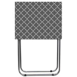 Load image into Gallery viewer, Home Basics Lattice Multi-Purpose Foldable Table, Grey/White $15.00 EACH, CASE PACK OF 6
