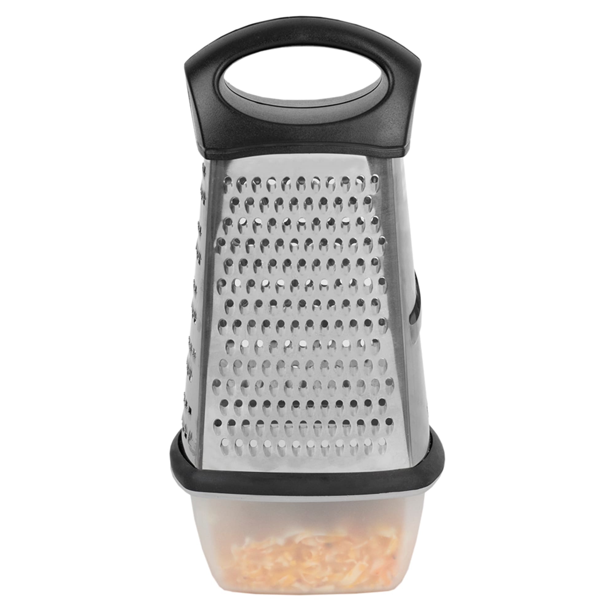 Home Basics 4 Sided Stainless Steel Cheese Grater with Storage Container $4.00 EACH, CASE PACK OF 24