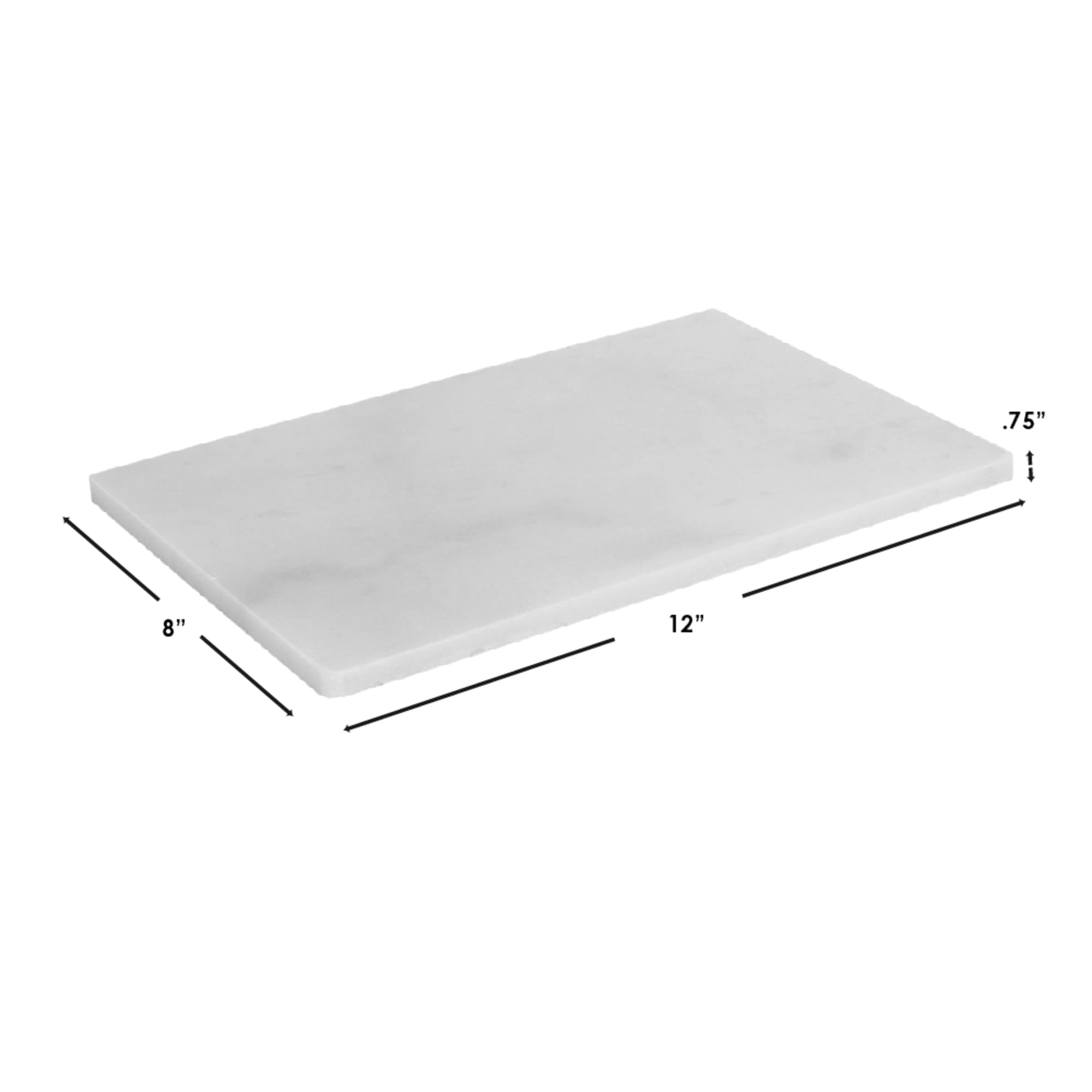 Home Basics 8" x 12" Marble Cutting Board, White $8.00 EACH, CASE PACK OF 8