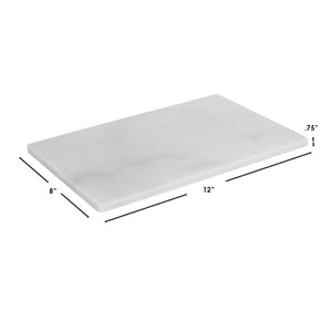 Home Basics 8" x 12" Marble Cutting Board, White $8.00 EACH, CASE PACK OF 8