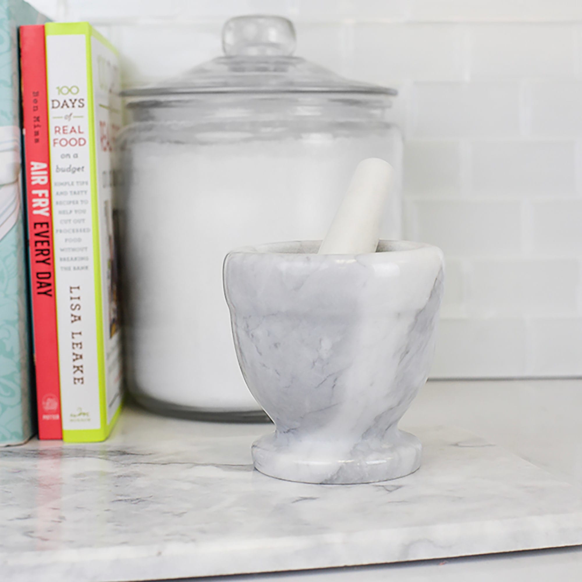 Home Basics Marble Mortar and Pestle, White $6.00 EACH, CASE PACK OF 12