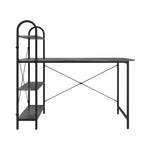 Load image into Gallery viewer, Home Basics Computer Desk With Shelves, Grey Oak/Black $100.00 EACH, CASE PACK OF 1
