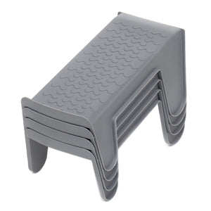 Home Basics 4 Piece Shoe Stacker, Grey $4.00 EACH, CASE PACK OF 12