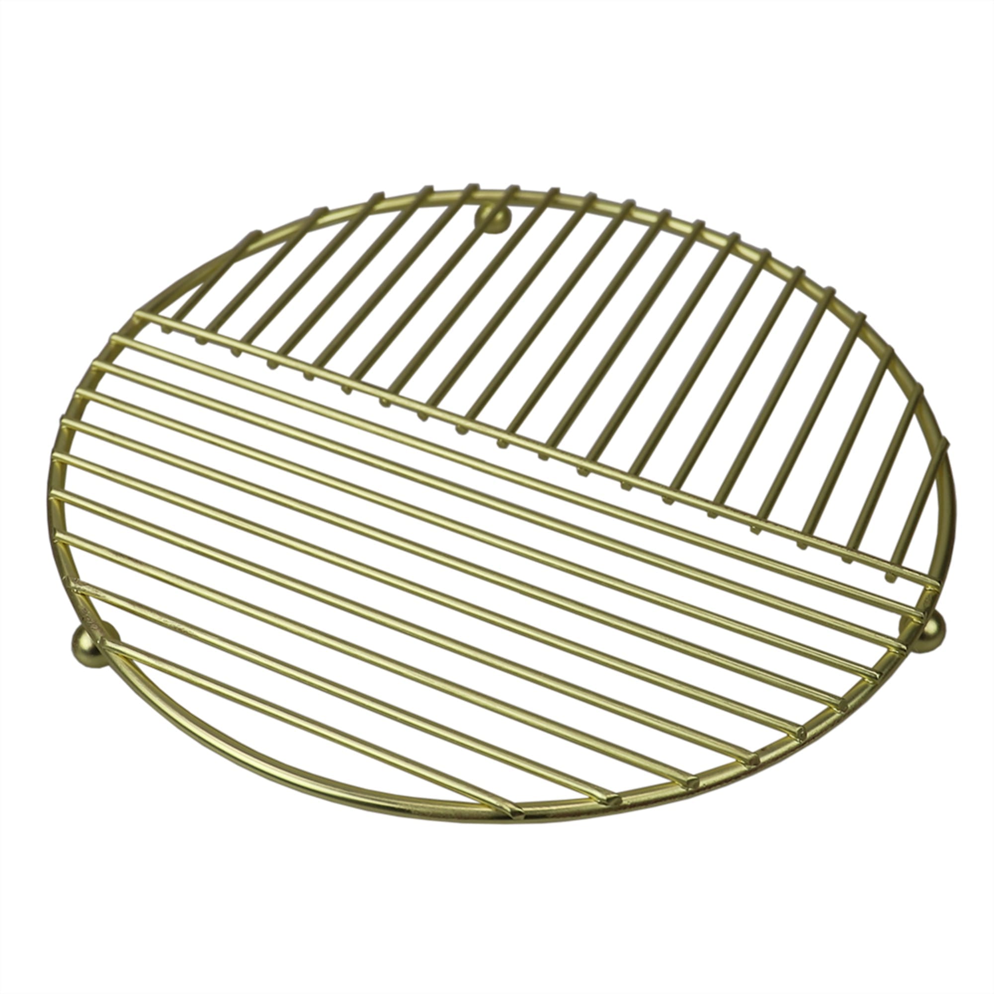 Home Basics Halo Round Steel Trivet, Gold $3.00 EACH, CASE PACK OF 12