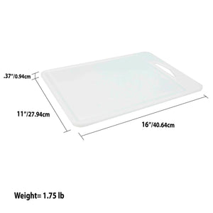 Home Basics 11 x 16 Plastic Cutting Board, White $5 EACH, CASE PACK OF 24