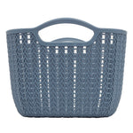 Load image into Gallery viewer, Home Basics 6L Crochet-Designed Plastic Basket, Blue $3.00 EACH, CASE PACK OF 24
