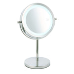 Load image into Gallery viewer, Home Basics Cosmetic Mirror with LED Light, Chrome $25.00 EACH, CASE PACK OF 6
