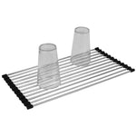 Load image into Gallery viewer, Home Basics Roll Up Dish Drying Rack, Black $8.00 EACH, CASE PACK OF 12

