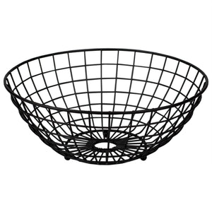 Home Basics Grid Collection Large Capacity Fruit Bowl, Black $8.00 EACH, CASE PACK OF 12