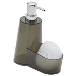 Load image into Gallery viewer, Home Basics 13.5 oz. Plastic Soap Dispenser with Sponge Compartment, Grey $4.00 EACH, CASE PACK OF 12
