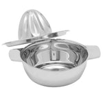 Load image into Gallery viewer, Home Basics Stainless Steel Manual Citrus Juicer with Strainer, 2 Pour Spouts &amp; 8 oz Bowl, Chrome $5.00 EACH, CASE PACK OF 12
