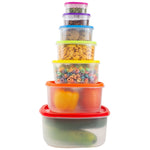 Load image into Gallery viewer, Home Basics 7 Piece Container Set with Lid $5.00 EACH, CASE PACK OF 12
