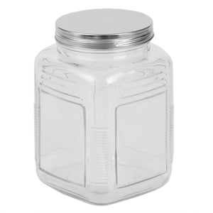 Home Basics Province 1.5 Lt Glass Canister with Metal Lid $2.50 EACH, CASE PACK OF 12