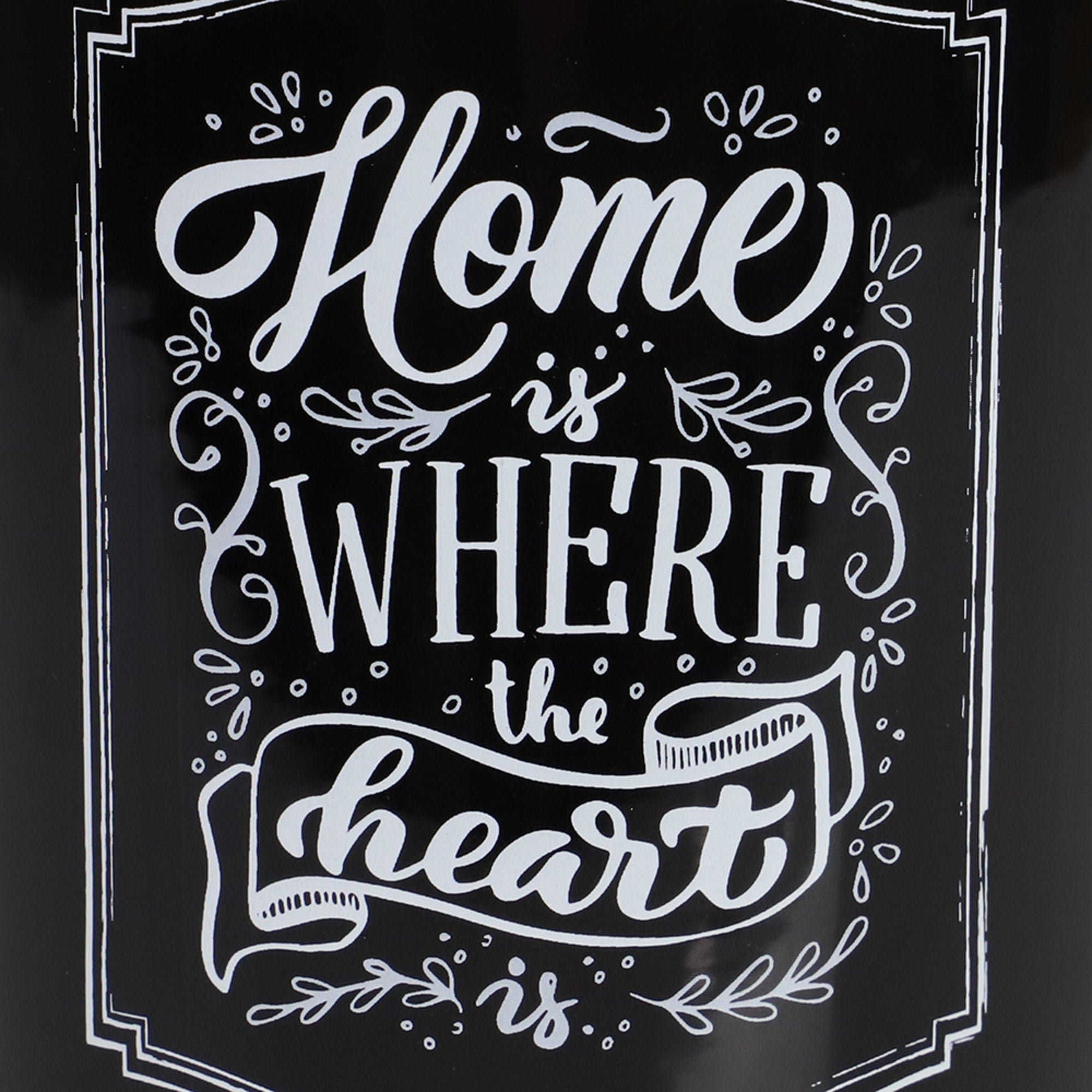 Home Basics Home is Where the Heart is Ceramic Utensil Crock, Black $6.00 EACH, CASE PACK OF 6