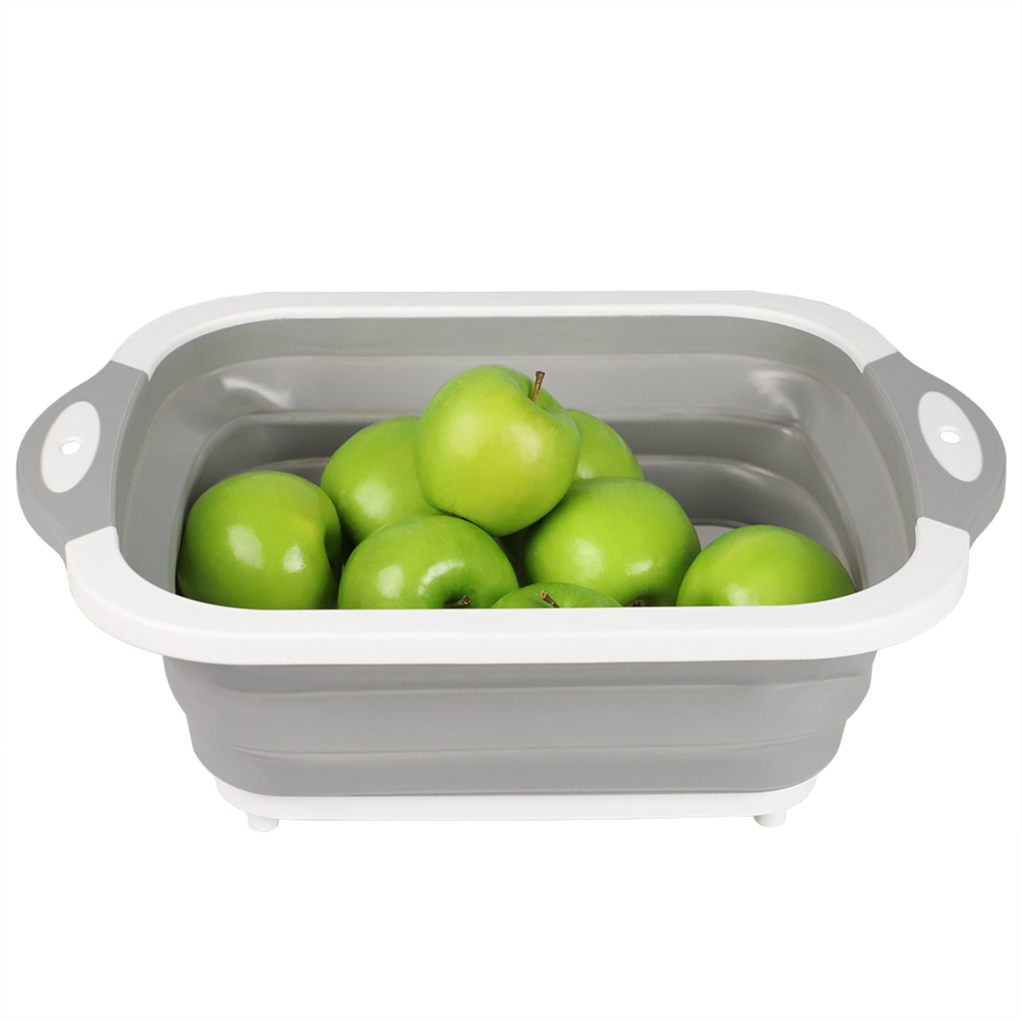Home Basics 3-in-1 Collapsible Basket Cutting Board Strainer $6.00 EACH, CASE PACK OF 12