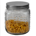 Load image into Gallery viewer, Home Basics 90 oz.  Medium Mason Glass Canister, Clear $5.00 EACH, CASE PACK OF 6

