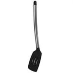 Load image into Gallery viewer, Home Basics Stainless Steel Silicone Slotted Spatula, Black $2.00 EACH, CASE PACK OF 24
