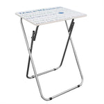 Load image into Gallery viewer, Home Basics Mind your Manners Multi-Purpose Foldable TV Tray Table, White $15.00 EACH, CASE PACK OF 6
