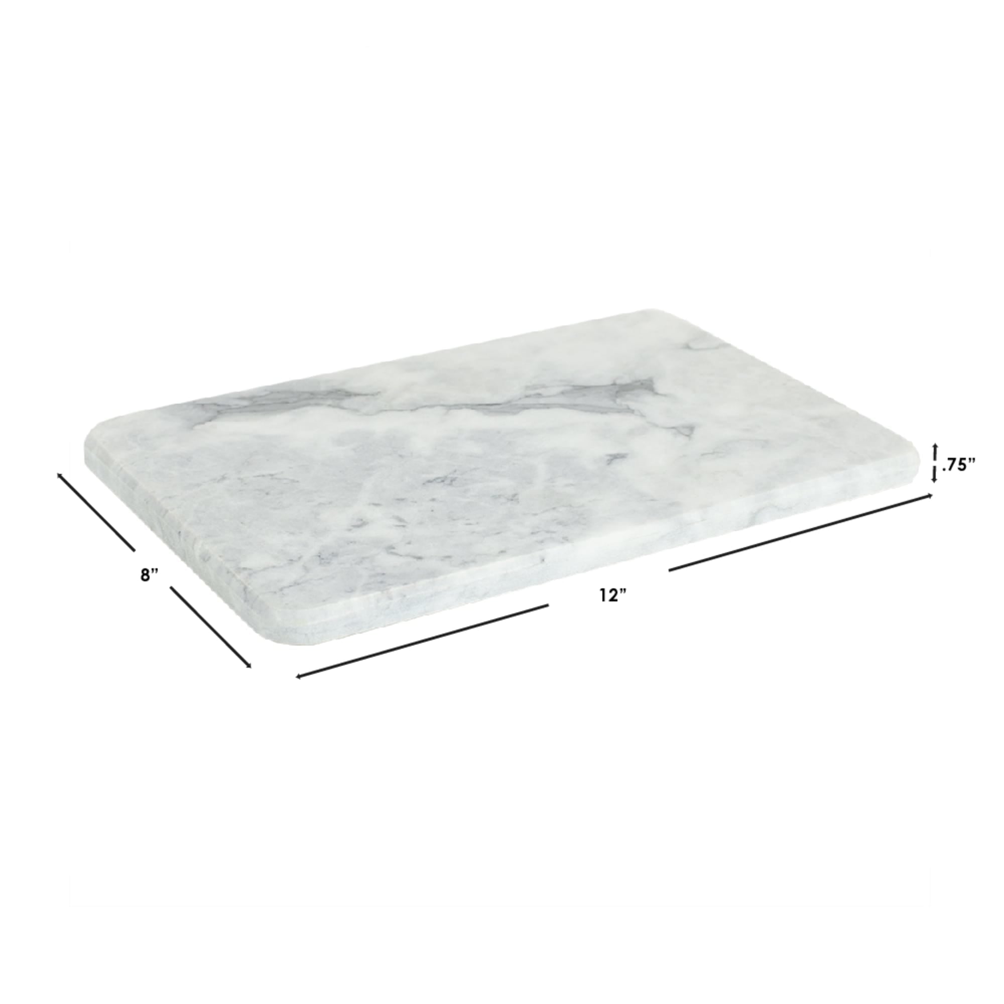 Home Basics Multi-Purpose Pastry Marble Cutting Board, White $8.00 EACH, CASE PACK OF 5