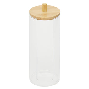 Home Basics Serene Cosmetic Pad Holder with Bamboo Lid $4.00 EACH, CASE PACK OF 12