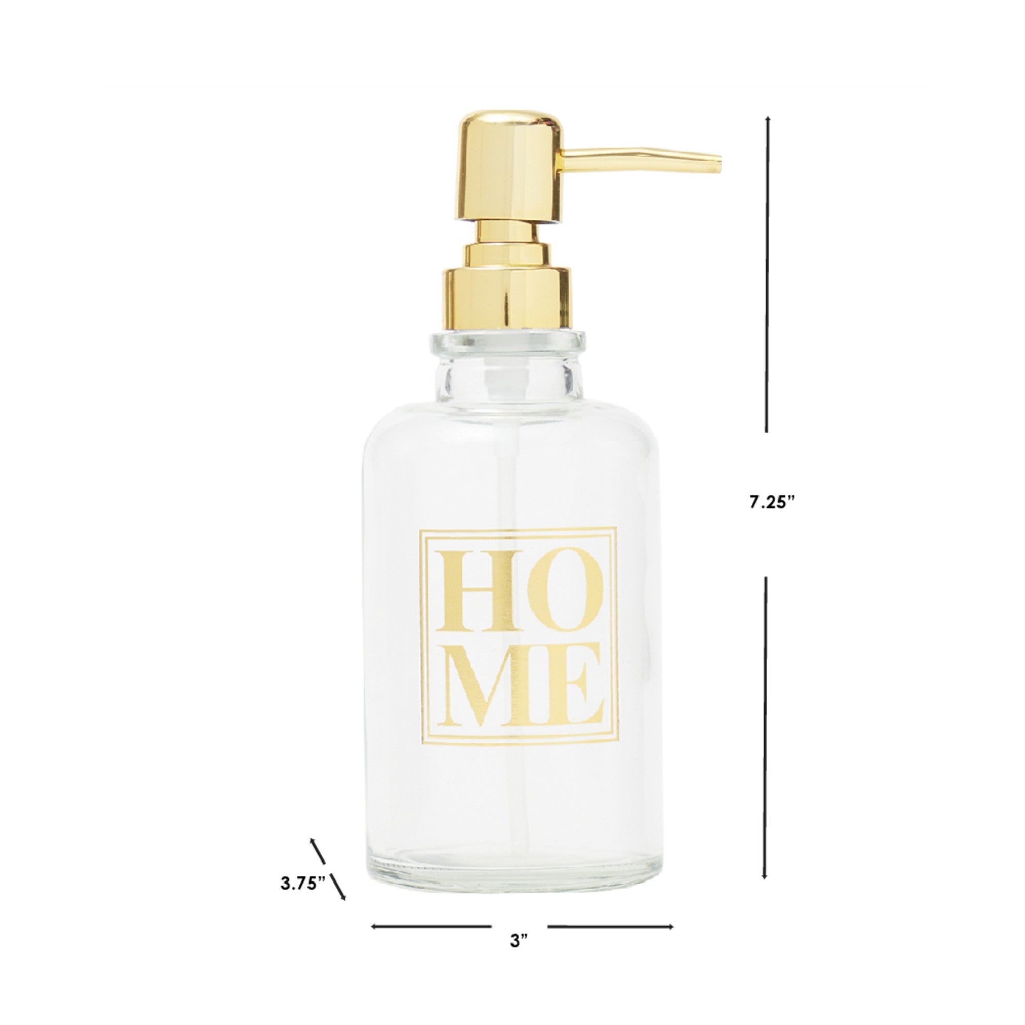 Home Basics Home 13.5 oz. Glass Soap Dispenser - Assorted Colors