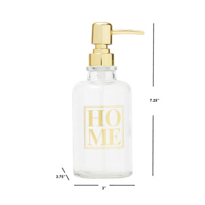 Home Basics Home 13.5 oz. Glass Soap Dispenser - Assorted Colors