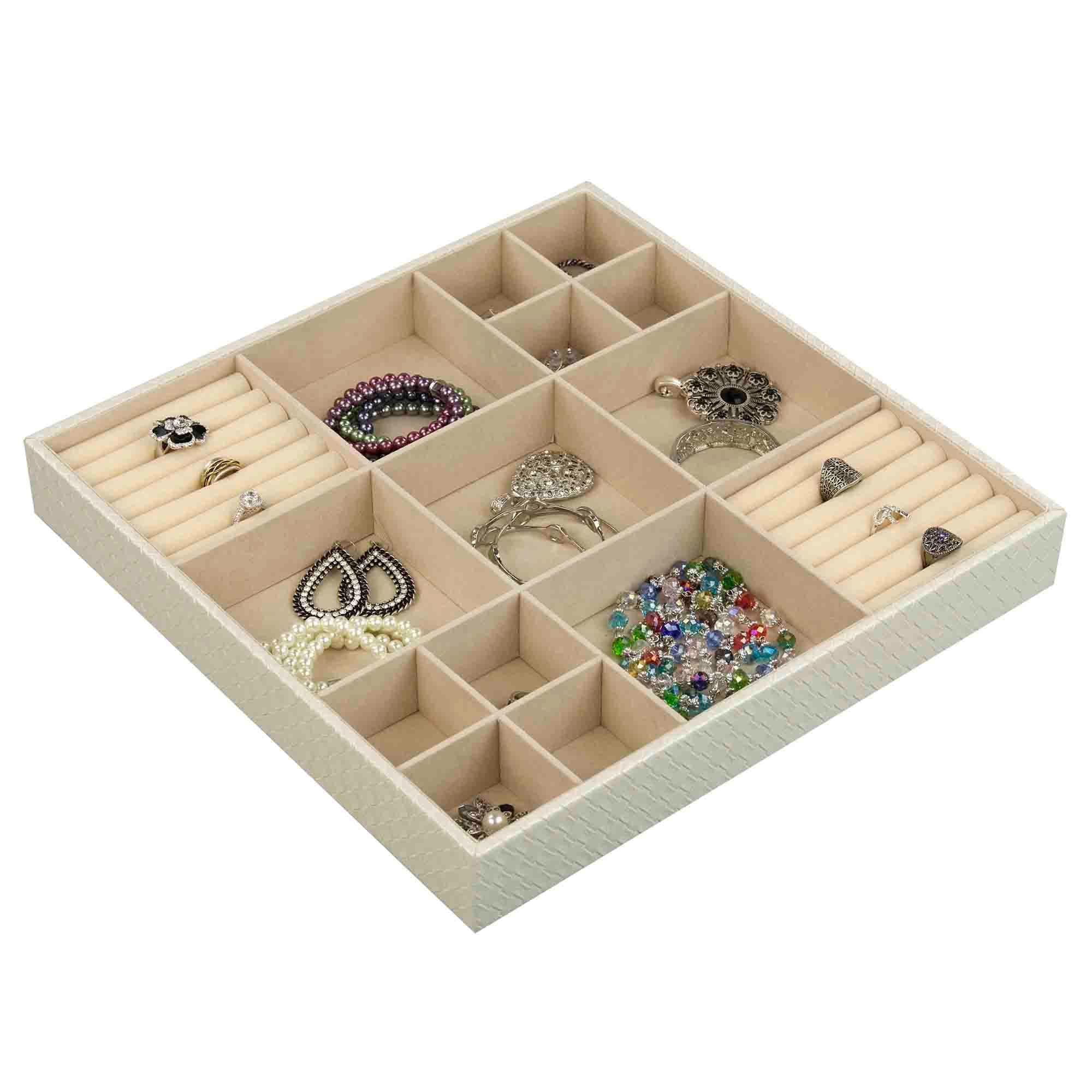Home Basics 15-Compartment Jewelry Organizer $12 EACH, CASE PACK OF 6
