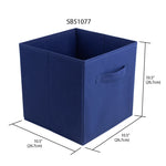 Load image into Gallery viewer, Home Basics Collapsible and Foldable Non-Woven Storage Cube, Navy $3.00 EACH, CASE PACK OF 12
