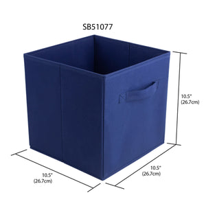 Home Basics Collapsible and Foldable Non-Woven Storage Cube, Navy $3.00 EACH, CASE PACK OF 12