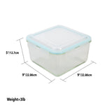 Load image into Gallery viewer, Home Basics 74 oz. Square Borosilicate Glass Food Storage Container with Leak-Proof and Air-Tight Plastic Locking Lid $8.00 EACH, CASE PACK OF 12
