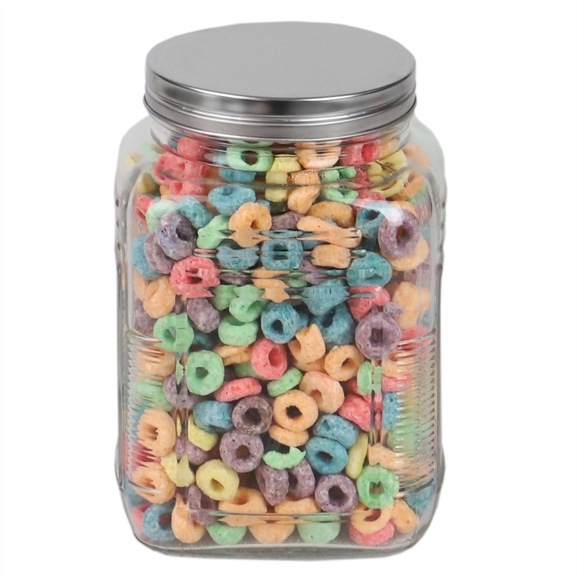 Home Basics Province 1.5 Lt Glass Canister with Metal Lid $2.50 EACH, CASE PACK OF 12