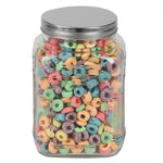 Load image into Gallery viewer, Home Basics Province 1.5 Lt Glass Canister with Metal Lid $2.50 EACH, CASE PACK OF 12
