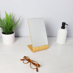 Load image into Gallery viewer, Home Basics Angled Single Sided  Bamboo Desktop Mirror, Natural $10.00 EACH, CASE PACK OF 12
