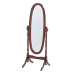 Load image into Gallery viewer, Home Basics Freestanding Oval Mirror, Mahogany  $60.00 EACH, CASE PACK OF 1
